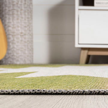 Chayton Minimalist Geometric Machine-washable Area Rug